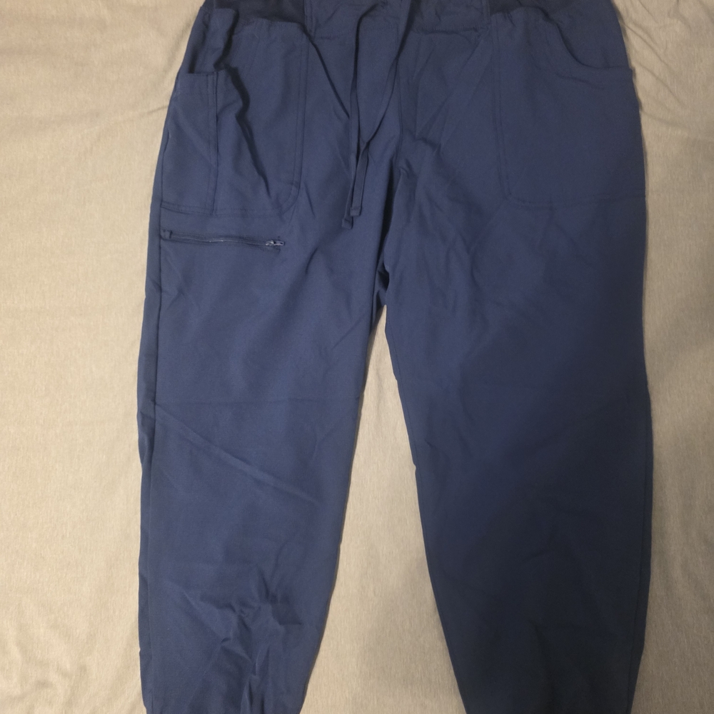 Womens  Navy Blue Scrub Pants
